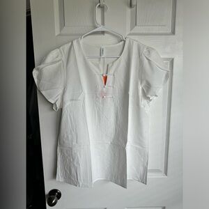 White Short Sleeve Blouse (T13)